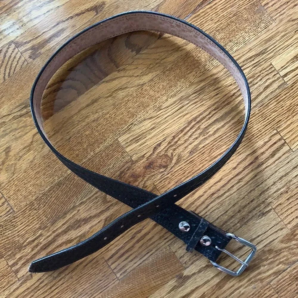 Men’s 36” black woven belt